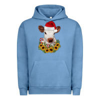 Pigment Pebble Blue calf sunflower christmas Urban Hoodie - JahusDesignShop