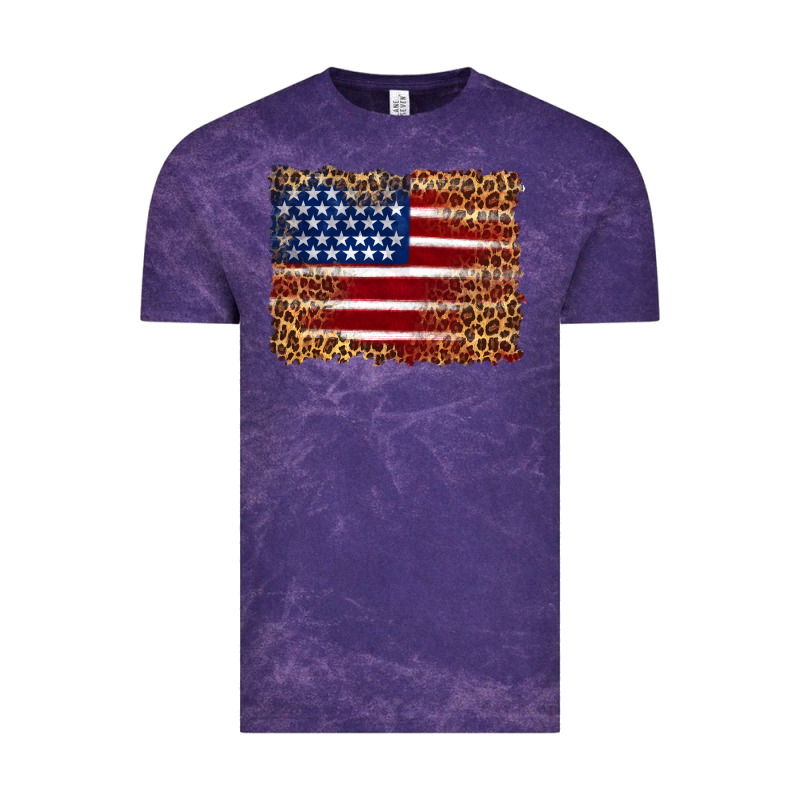 American Flag And Leopard Vintage Tee by Artiststas | Teevron
