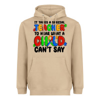 Mushroom it takes a special teacher to hear what a child ca Heavyweight Hoodie - MaliasSmallBusiness