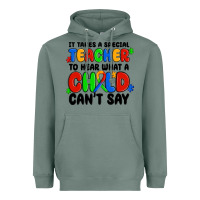 Sage it takes a special teacher to hear what a child ca Heavyweight Hoodie - MaliasSmallBusiness