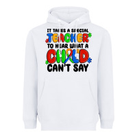 White it takes a special teacher to hear what a child ca Heavyweight Hoodie - MaliasSmallBusiness