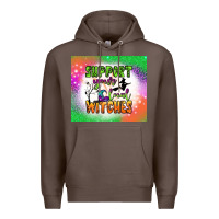 Coffee supports your local witches tumbler Premium Hoodie - BundleAndBundleShop
