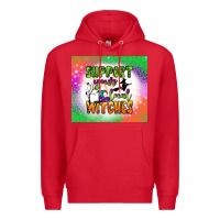 Red supports your local witches tumbler Premium Hoodie - BundleAndBundleShop