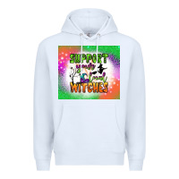 White supports your local witches tumbler Premium Hoodie - BundleAndBundleShop