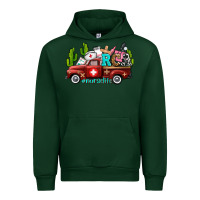 Forest Green rca nurse truck with cactus Urban Hoodie - AdoDesignShop
