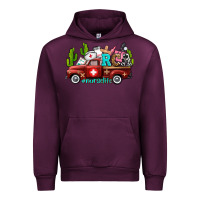 Mauve Wine rca nurse truck with cactus Urban Hoodie - AdoDesignShop