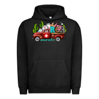 Pigment Black rca nurse truck with cactus Urban Hoodie - AdoDesignShop