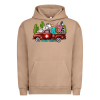 Pigment Burro rca nurse truck with cactus Urban Hoodie - AdoDesignShop