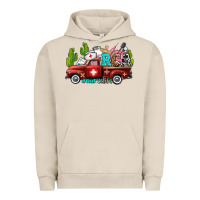 Pigment French Oak rca nurse truck with cactus Urban Hoodie - AdoDesignShop