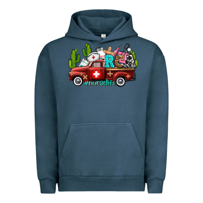 Rca Nurse Truck With Cactus Urban Hoodie by AdoDesignShop | Teevron