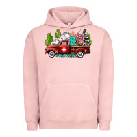 Pigment Salmon rca nurse truck with cactus Urban Hoodie - AdoDesignShop