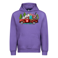 Tulip rca nurse truck with cactus Urban Hoodie - AdoDesignShop