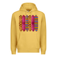 Pink Leopard Serape Brush Strokes Premium Hoodie | Teevron