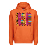 Carrot Pink Leopard Serape Brush Strokes Premium Hoodie - Bettercallsaul