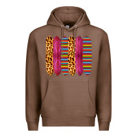 Chestnut Pink Leopard Serape Brush Strokes Premium Hoodie - Bettercallsaul
