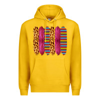 Lemon Pink Leopard Serape Brush Strokes Premium Hoodie - Bettercallsaul