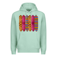 Seafoam Pink Leopard Serape Brush Strokes Premium Hoodie - Bettercallsaul