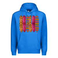 True Royal Pink Leopard Serape Brush Strokes Premium Hoodie - Bettercallsaul