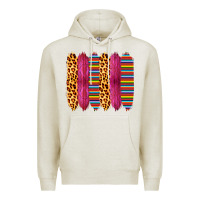 Oatmeal Heather Pink Leopard Serape Brush Strokes Premium Hoodie - Bettercallsaul