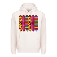 Pale Pink Pink Leopard Serape Brush Strokes Premium Hoodie - Bettercallsaul