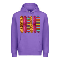 Purple Pink Leopard Serape Brush Strokes Premium Hoodie - Bettercallsaul