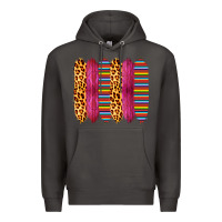 Smoke Pink Leopard Serape Brush Strokes Premium Hoodie - Bettercallsaul