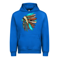 Cobalt indian headdress Urban Hoodie - JahusDesignShop