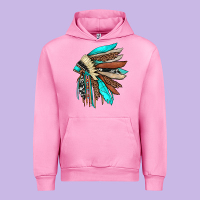 Indian Headdress Urban Hoodie Designed By Jahusdesignshop