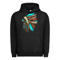 Pigment Black indian headdress Urban Hoodie - JahusDesignShop