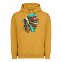 Pigment Peanut Butter indian headdress Urban Hoodie - JahusDesignShop