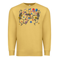 Antique Gold fourth of july dancing skeleton Premium Sweatshirt - texasbilliewilder