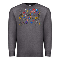Charcoal Heather fourth of july dancing skeleton Premium Sweatshirt - texasbilliewilder