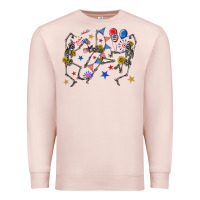 Pale Pink fourth of july dancing skeleton Premium Sweatshirt - texasbilliewilder