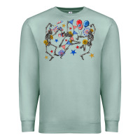 Seafoam fourth of july dancing skeleton Premium Sweatshirt - texasbilliewilder