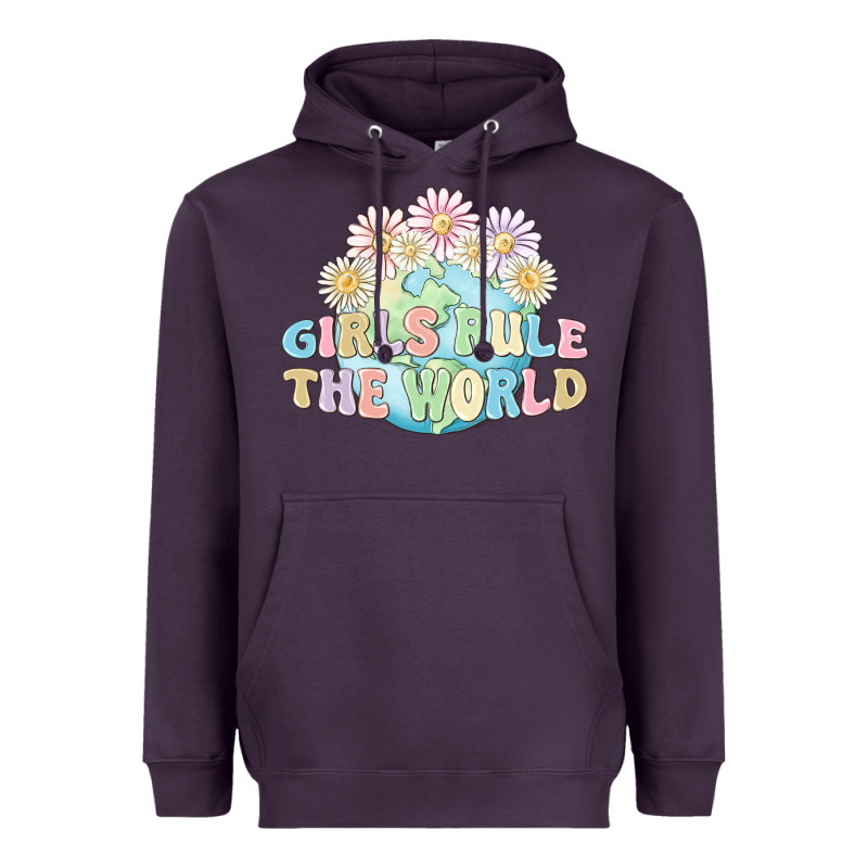 Girls Run The World Heavyweight Hoodie by MaliasSmallBusiness | Teevron