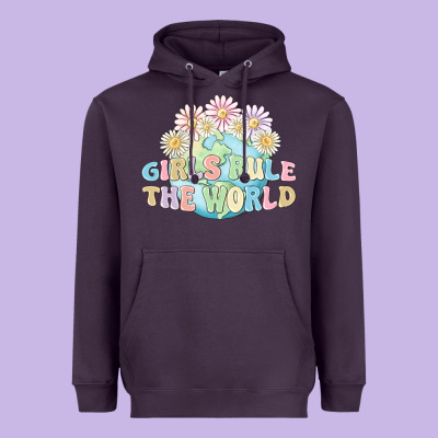 Heavyweight Hoodie girls run the world