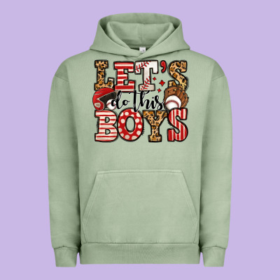 Let's Do This Boys Baseball Urban Hoodie Designed By Jasminsmagicworld