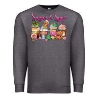 Charcoal Heather sugar and spice pink gingerbread coffee cups Premium Sweatshirt - Zillion Design Studio
