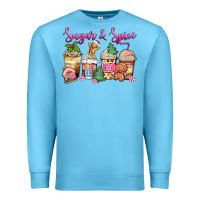 Ocean Blue sugar and spice pink gingerbread coffee cups Premium Sweatshirt - Zillion Design Studio