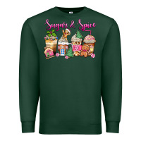 Sports Green sugar and spice pink gingerbread coffee cups Premium Sweatshirt - Zillion Design Studio