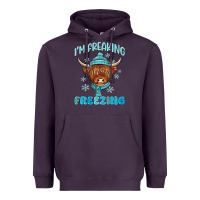 Plum i'm freaking freezing Heavyweight Hoodie - MaliasSmallBusiness