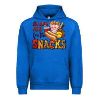 Cobalt i'm just here for the snacks softball Urban Hoodie - Jasminsmagicworld