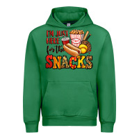 Emerald i'm just here for the snacks softball Urban Hoodie - Jasminsmagicworld