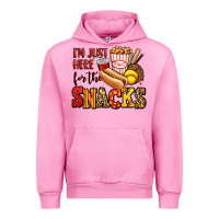 Fuchsia Pink i'm just here for the snacks softball Urban Hoodie - Jasminsmagicworld