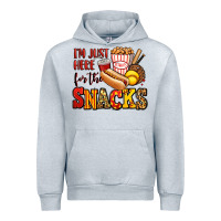 Heather Grey i'm just here for the snacks softball Urban Hoodie - Jasminsmagicworld