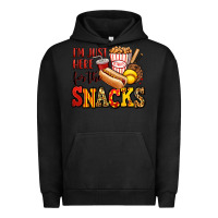 Pigment Black i'm just here for the snacks softball Urban Hoodie - Jasminsmagicworld