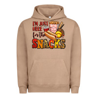 Pigment Burro i'm just here for the snacks softball Urban Hoodie - Jasminsmagicworld
