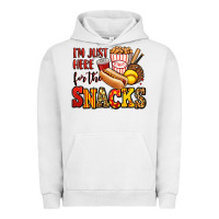 Pigment Lunar Rock i'm just here for the snacks softball Urban Hoodie - Jasminsmagicworld