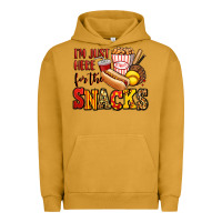 Pigment Peanut Butter i'm just here for the snacks softball Urban Hoodie - Jasminsmagicworld