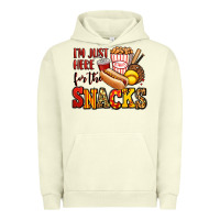 Pigment Pistachio i'm just here for the snacks softball Urban Hoodie - Jasminsmagicworld